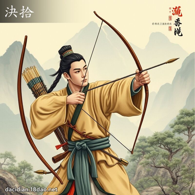 決拾 - 國語大辭典配圖