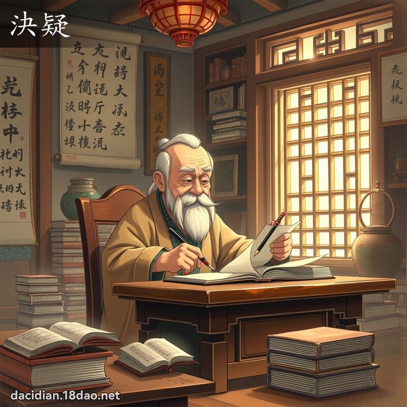 決疑 - 國語大辭典配圖