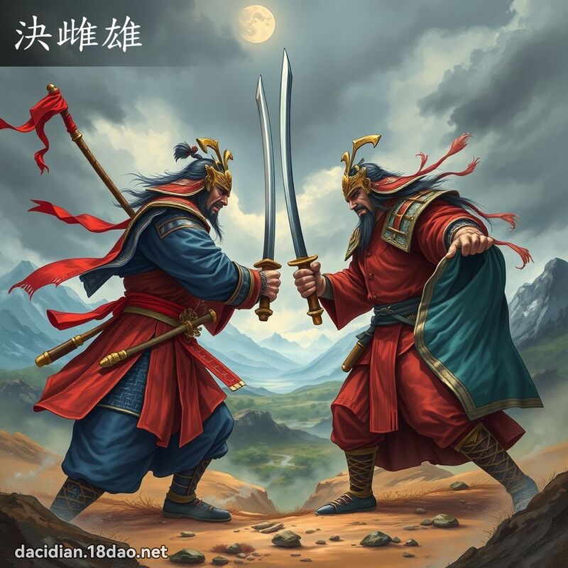 决雌雄 - 国语大辞典配图