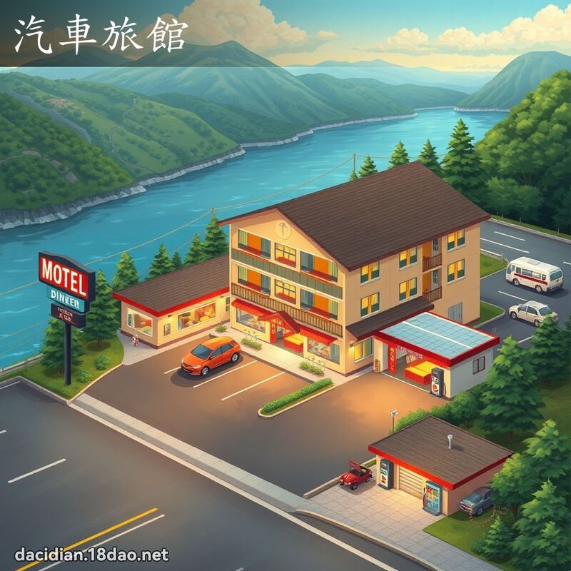 汽車旅館 - 國語大辭典配圖