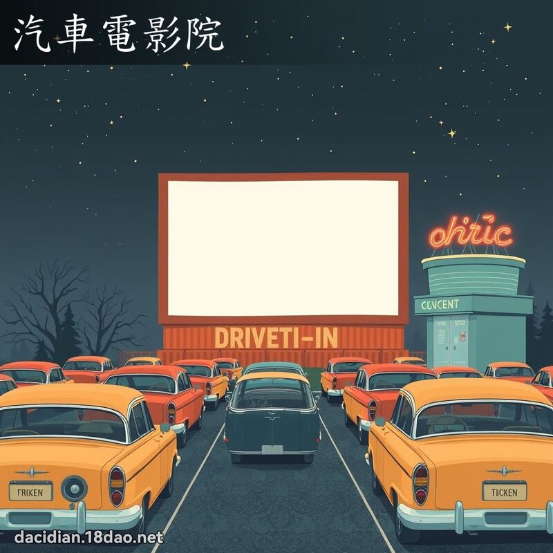 汽车电影院 - 国语大辞典配图