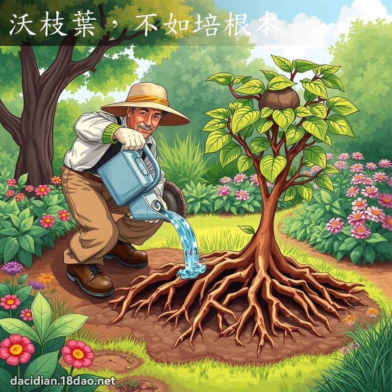 沃枝叶，不如培根本 - 国语大辞典配图