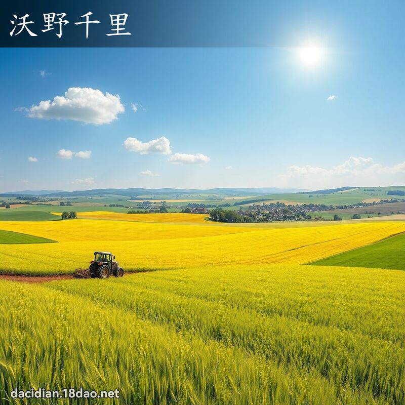 沃野千里 - 国语大辞典配图