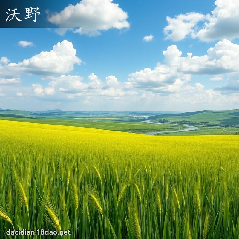 沃野 - 国语大辞典配图