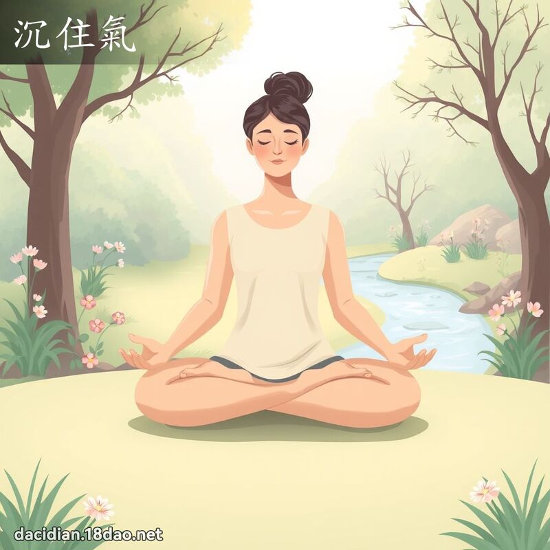 沉住氣 - 國語大辭典配圖