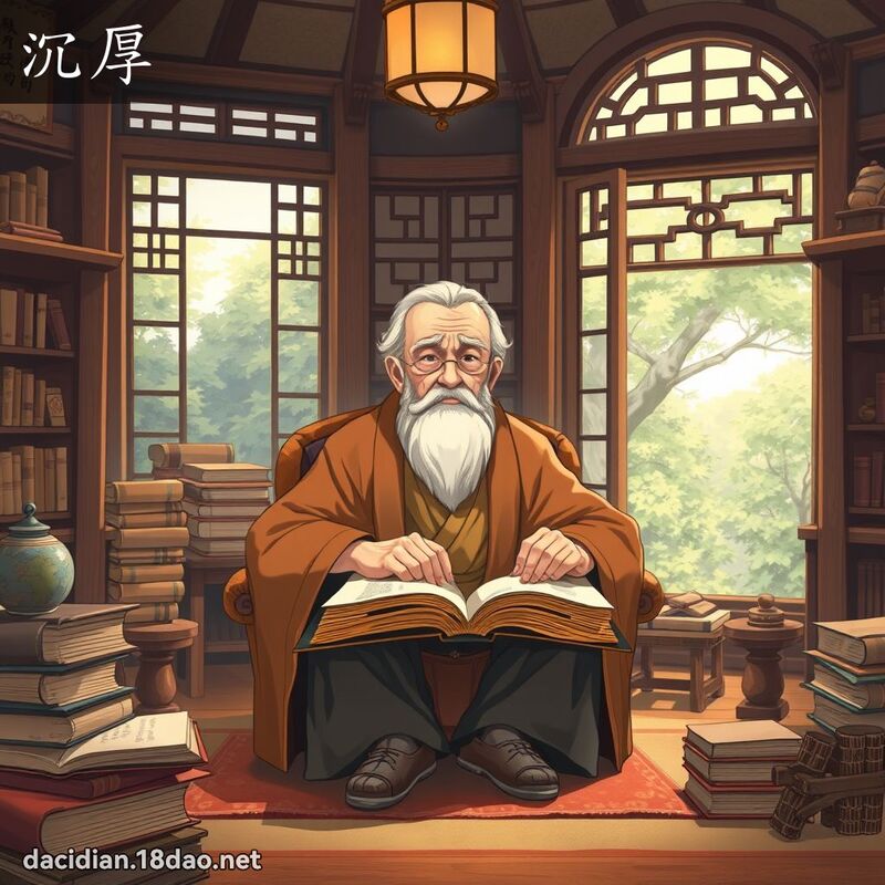 沉厚 - 國語大辭典配圖