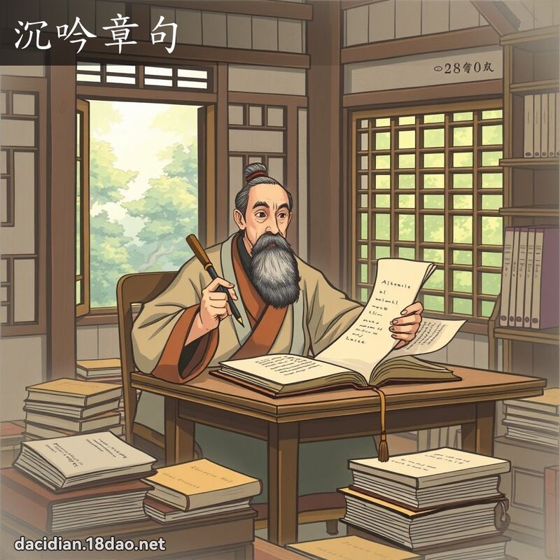 沉吟章句 - 國語大辭典配圖