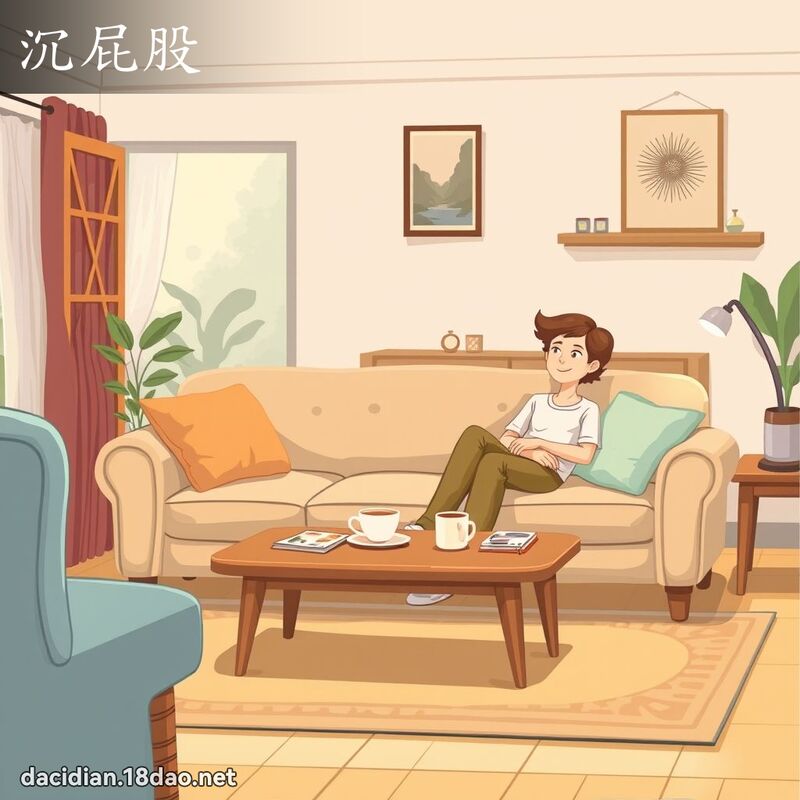 沉屁股 - 國語大辭典配圖