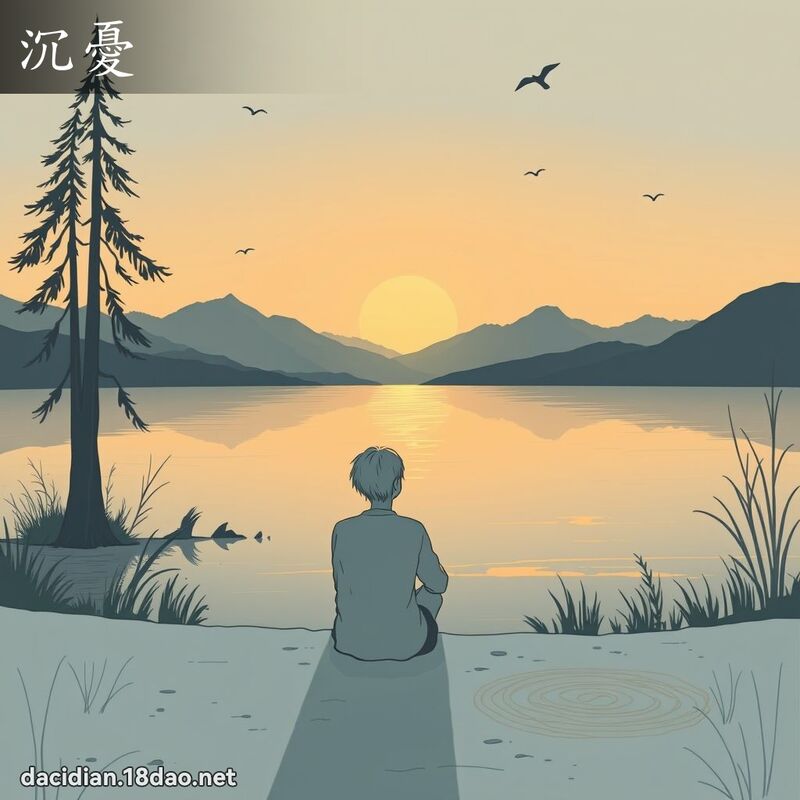 沉憂 - 國語大辭典配圖