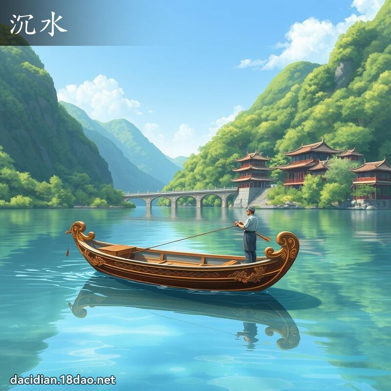 沉水 - 国语大辞典配图