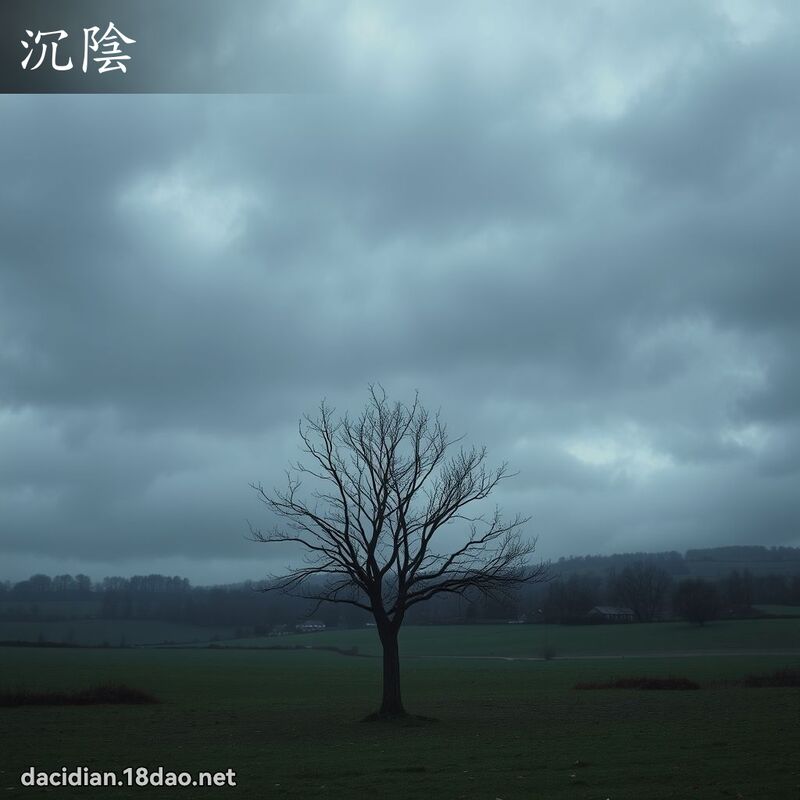 沉陰 - 國語大辭典配圖