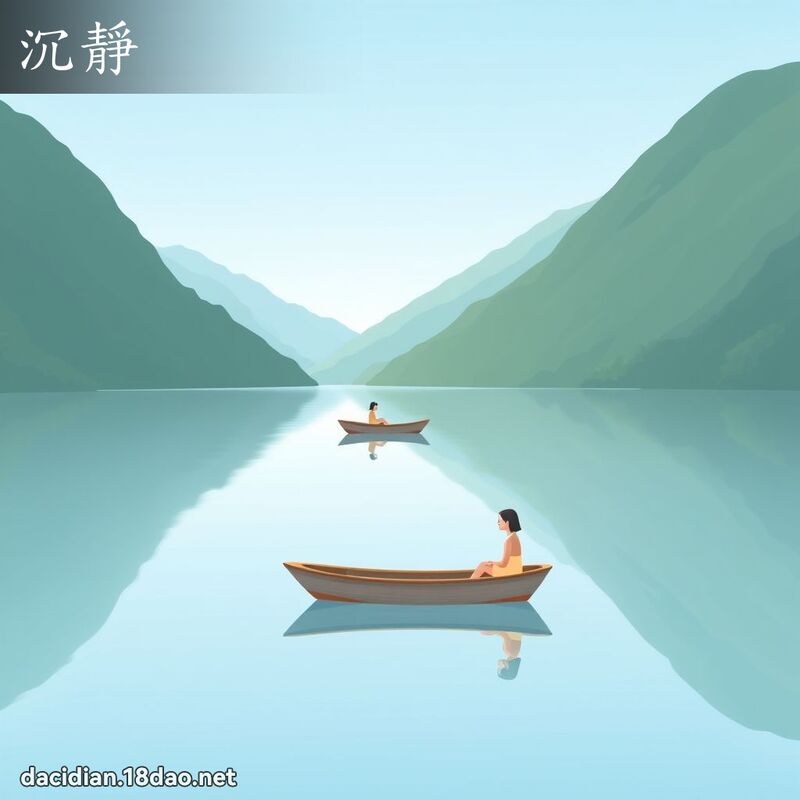 沉静 - 国语大辞典配图