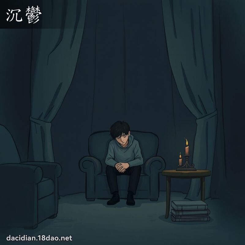 沉鬱 - 國語大辭典配圖
