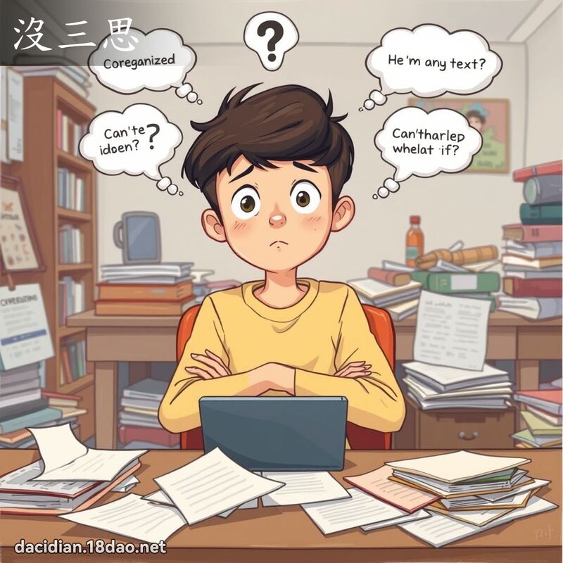 沒三思 - 國語大辭典配圖