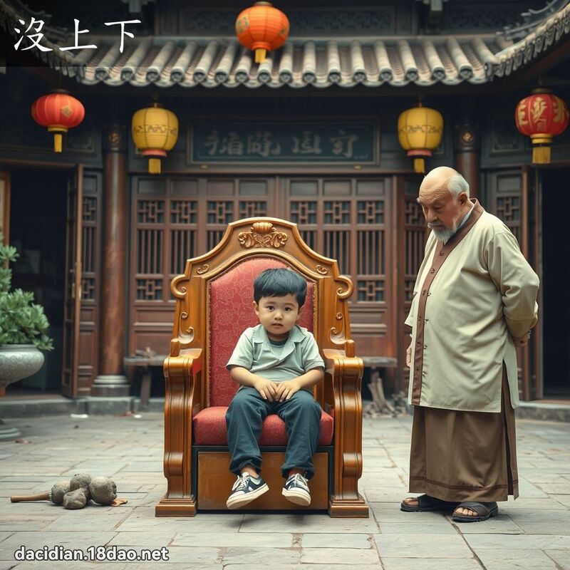 沒上下 - 國語大辭典配圖