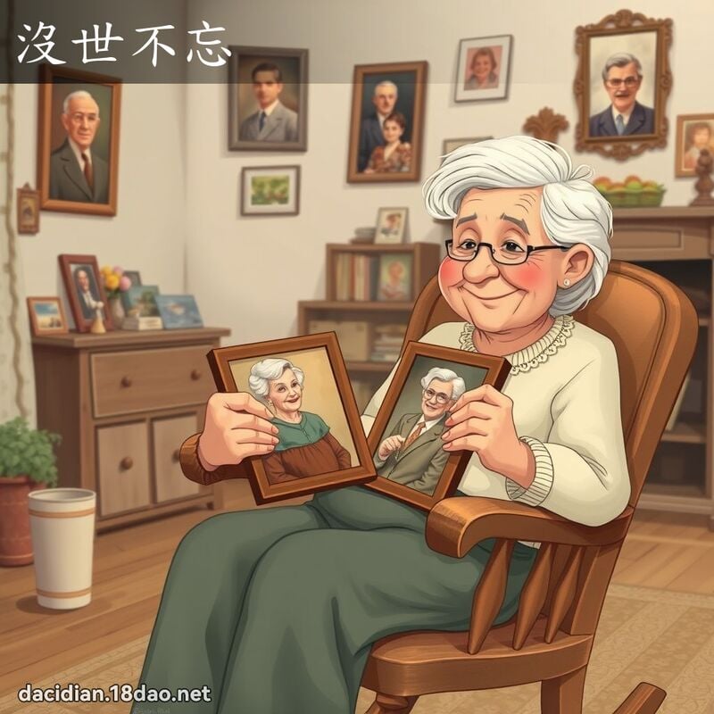 沒世不忘 - 國語大辭典配圖