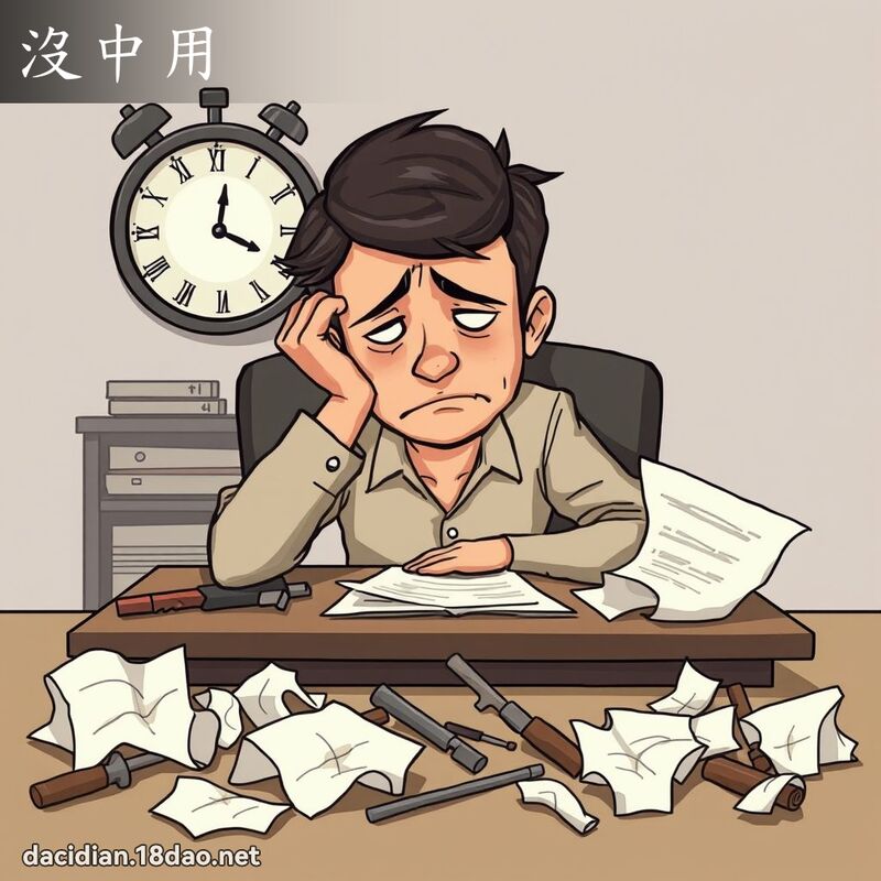 沒中用 - 國語大辭典配圖