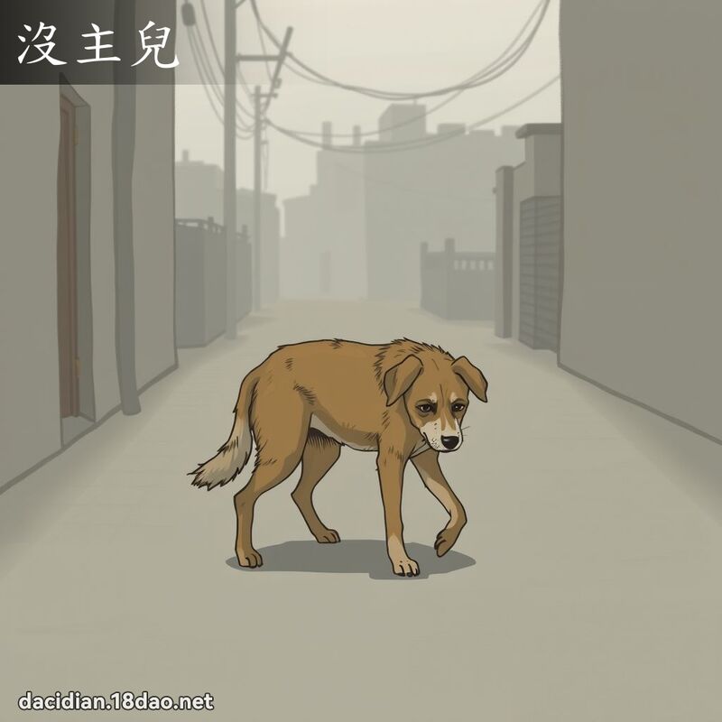 没主儿 - 国语大辞典配图