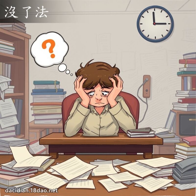 沒了法 - 國語大辭典配圖