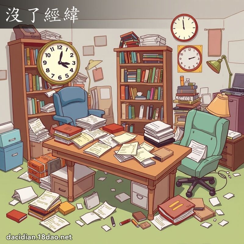 没了经纬 - 国语大辞典配图
