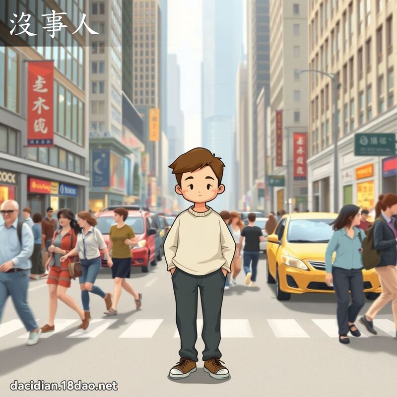 没事人 - 国语大辞典配图