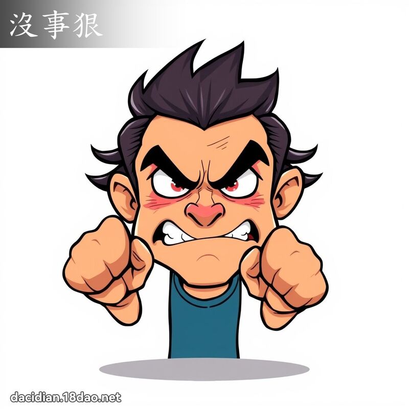 沒事狠 - 國語大辭典配圖