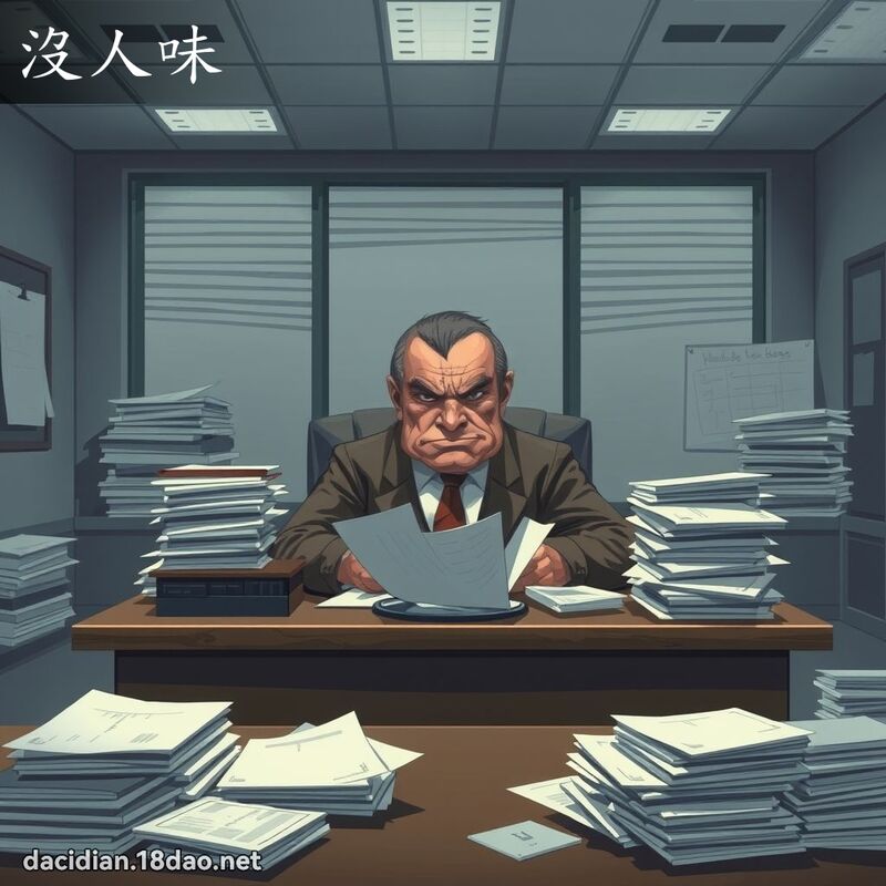 没人味 - 国语大辞典配图