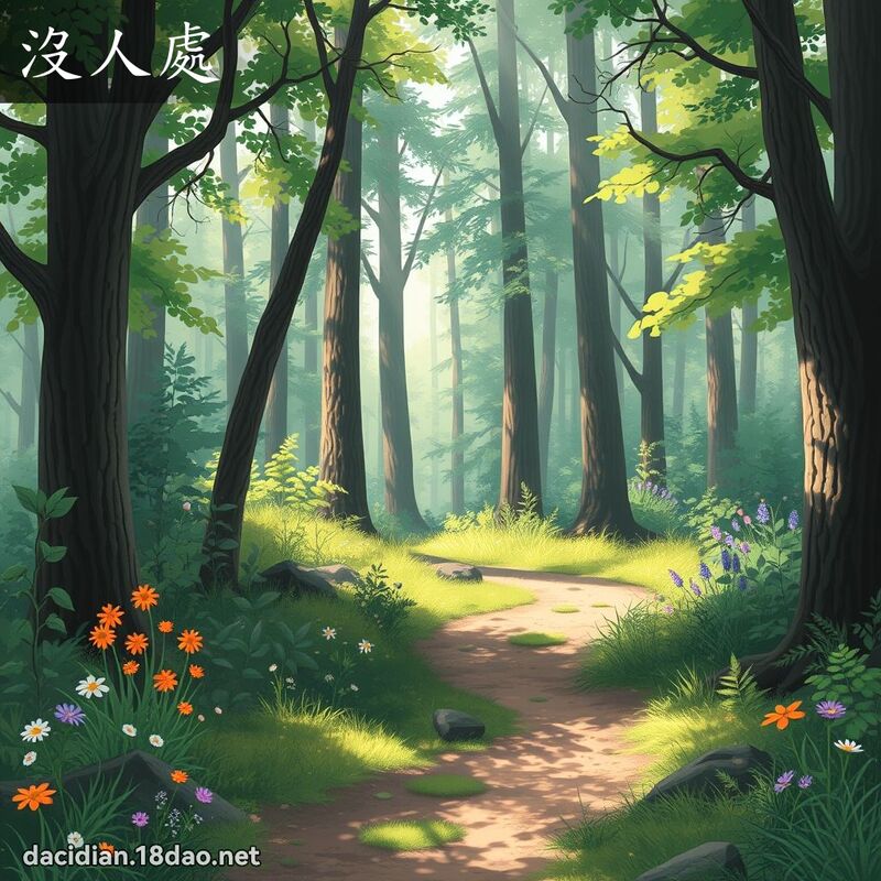 沒人處 - 國語大辭典配圖