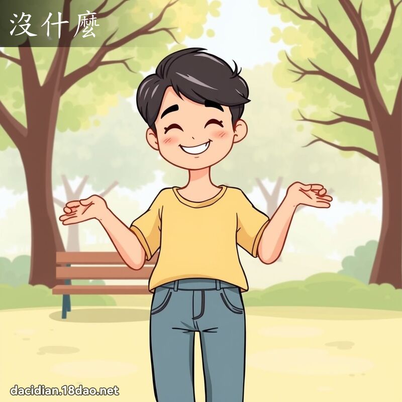没什么 - 国语大辞典配图