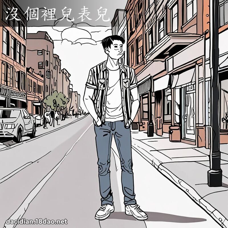 没个里儿表儿 - 国语大辞典配图