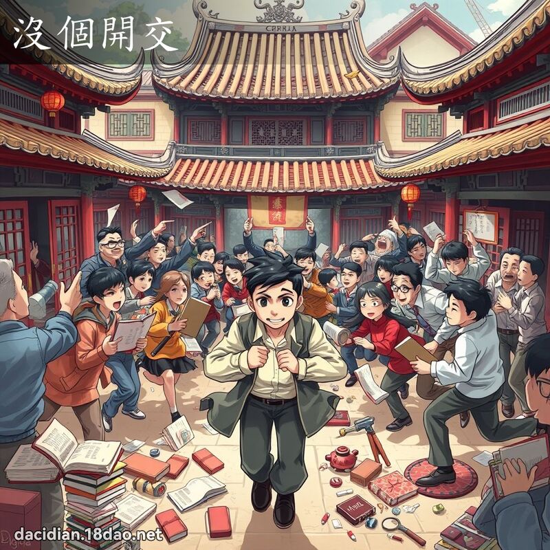 没个开交 - 国语大辞典配图