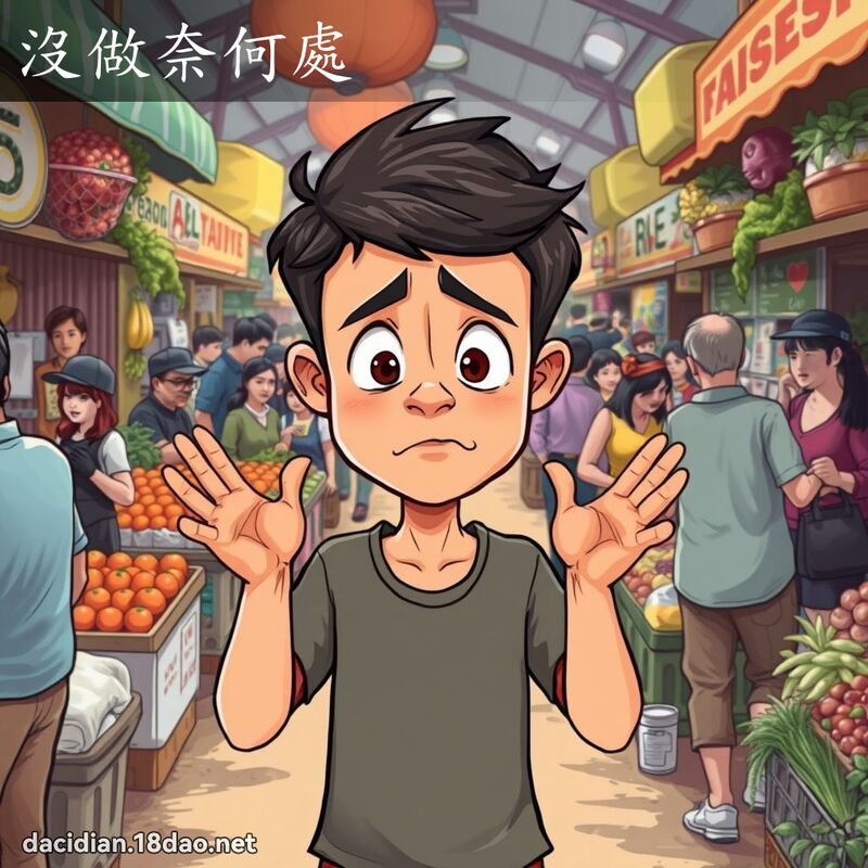 沒做奈何處 - 國語大辭典配圖