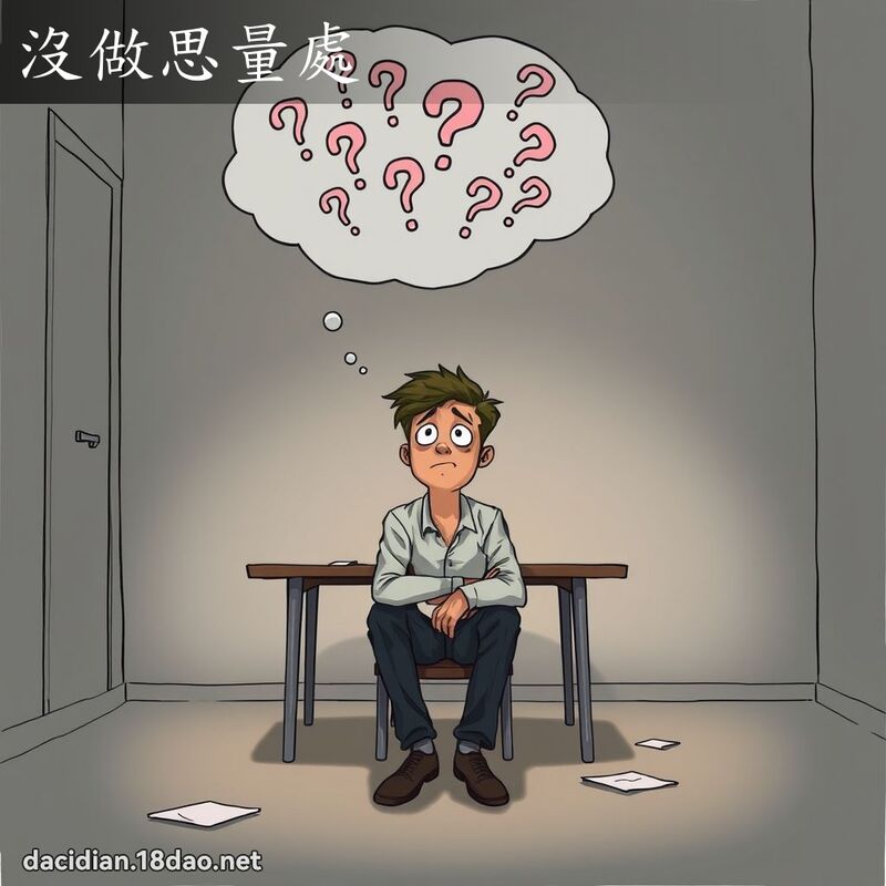 没做思量处 - 国语大辞典配图