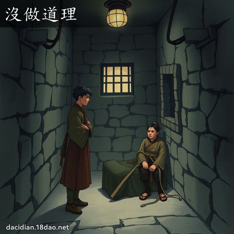 沒做道理 - 國語大辭典配圖