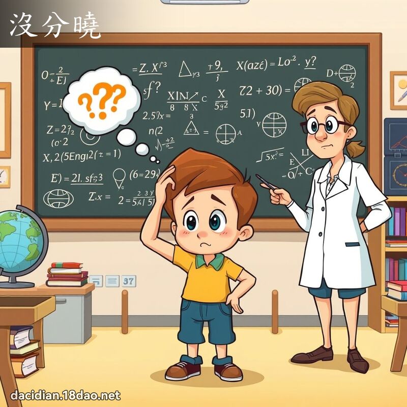 沒分曉 - 國語大辭典配圖