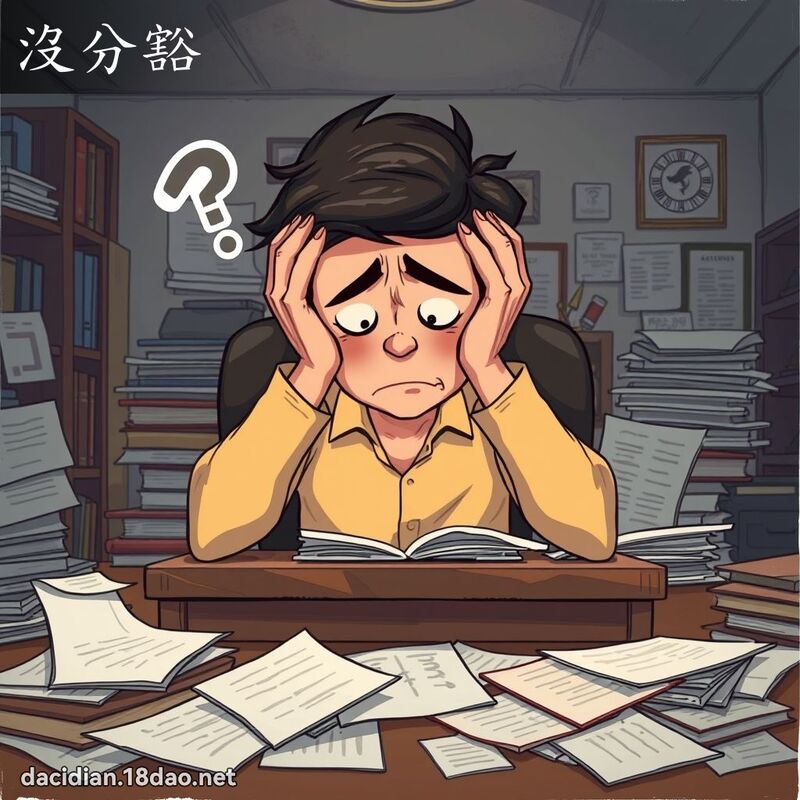 没分豁 - 国语大辞典配图