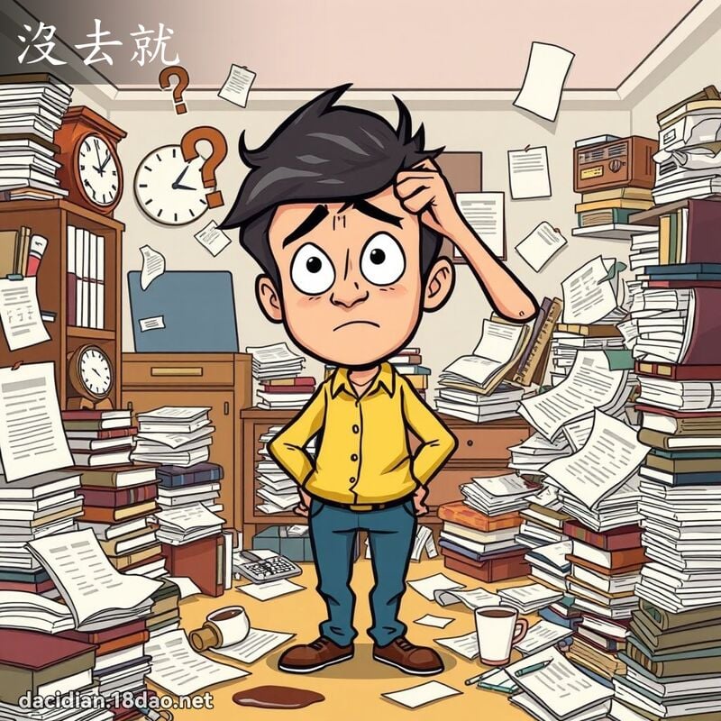 没去就 - 国语大辞典配图