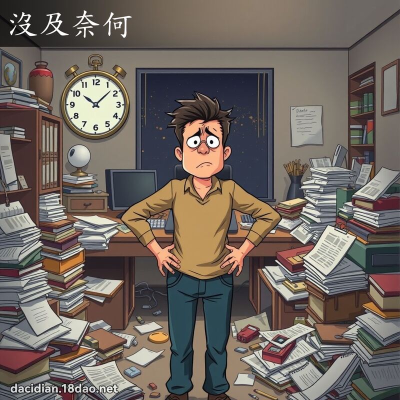 沒及奈何 - 國語大辭典配圖