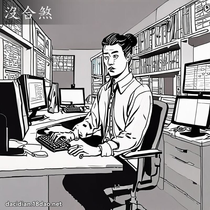 没合煞 - 国语大辞典配图