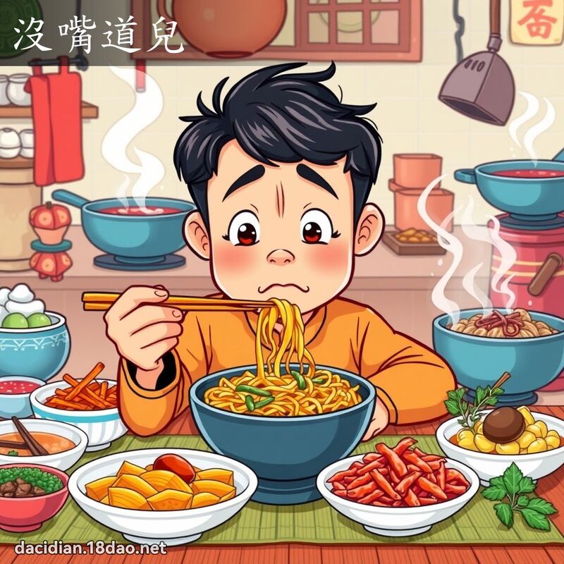 沒嘴道兒 - 國語大辭典配圖