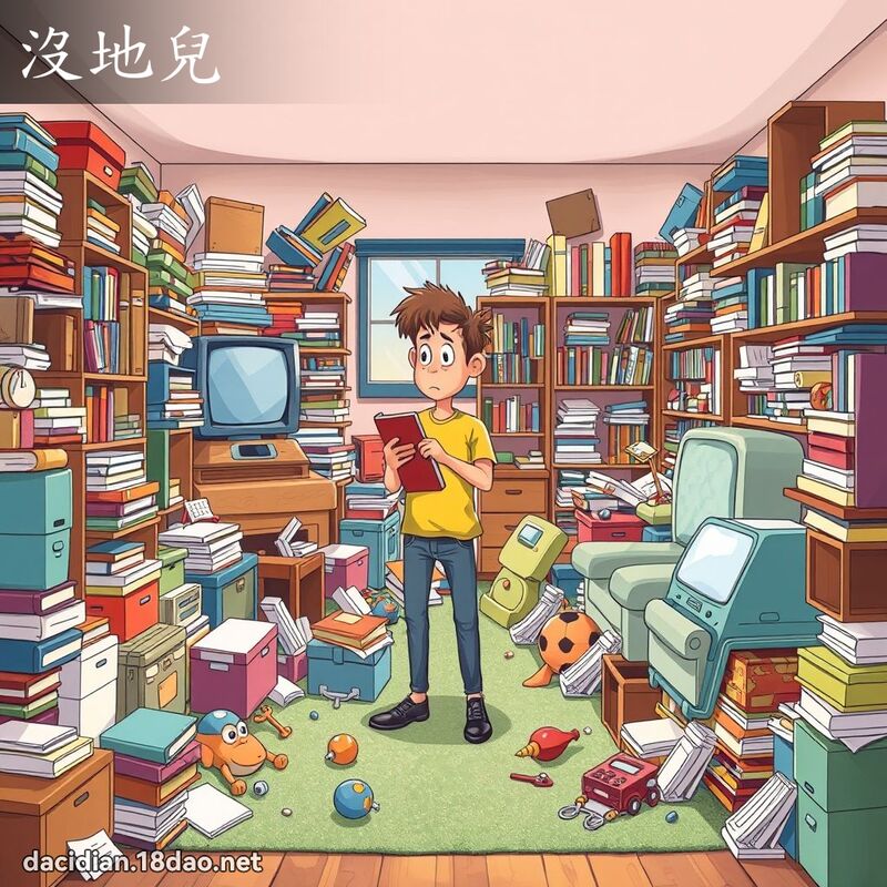 没地儿 - 国语大辞典配图