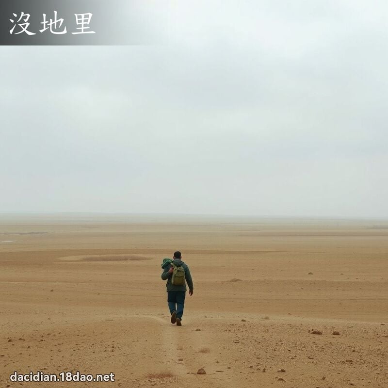 沒地里 - 國語大辭典配圖