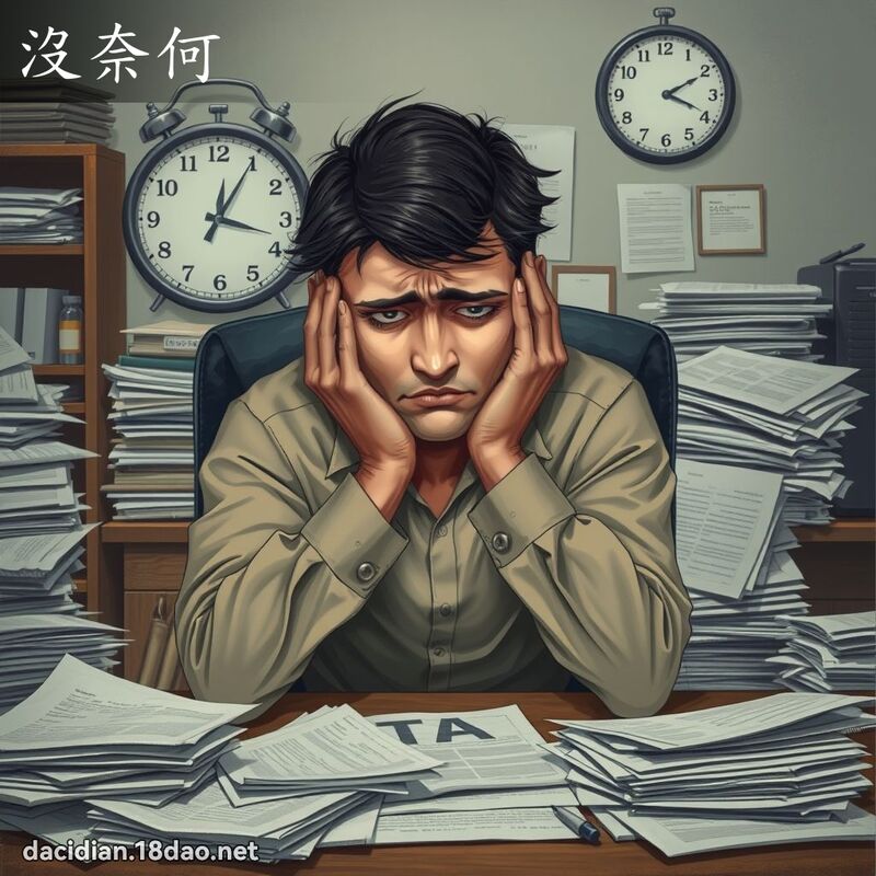 沒奈何 - 國語大辭典配圖