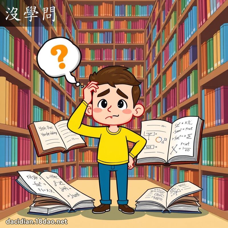 没学问 - 国语大辞典配图