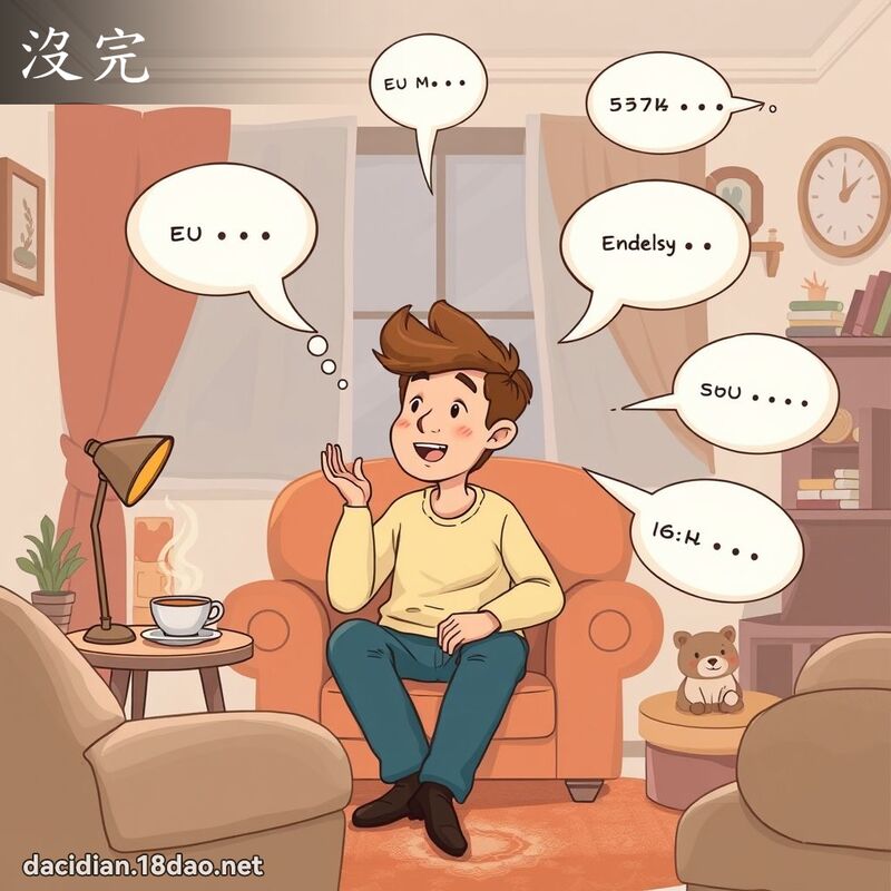 没完 - 国语大辞典配图