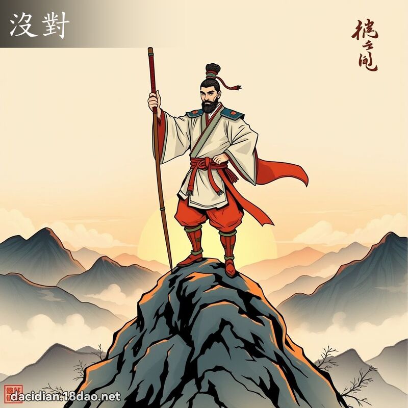 没对 - 国语大辞典配图