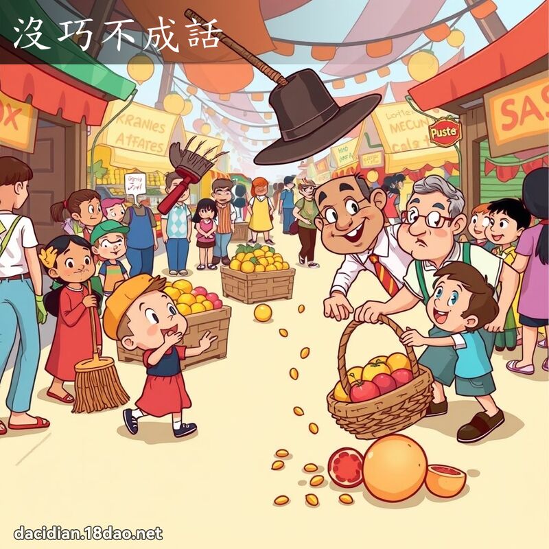沒巧不成話 - 國語大辭典配圖