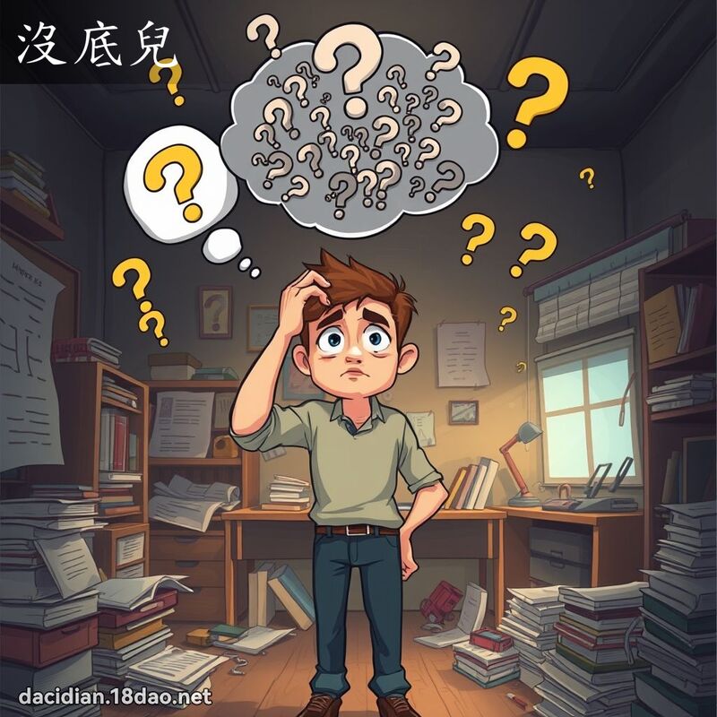 沒底兒 - 國語大辭典配圖