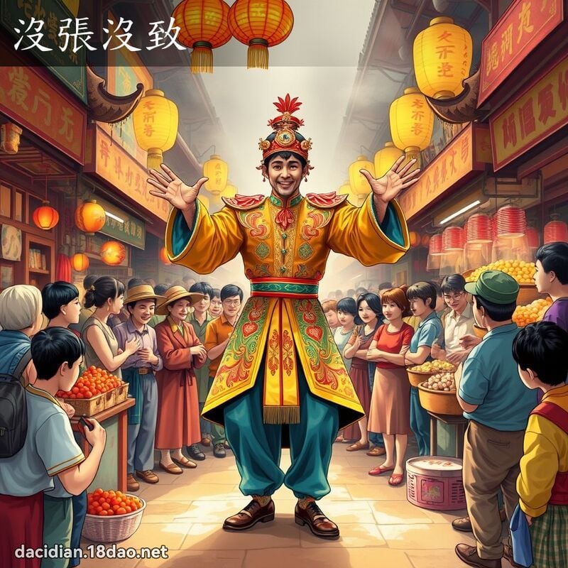沒張沒致 - 國語大辭典配圖