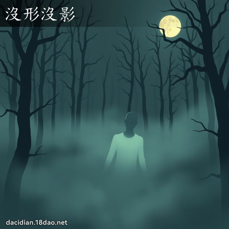 没形没影 - 国语大辞典配图